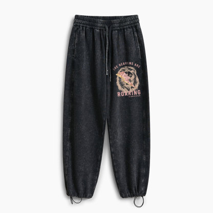 The Heavens Are Roaring Christian Washed Sweatpants