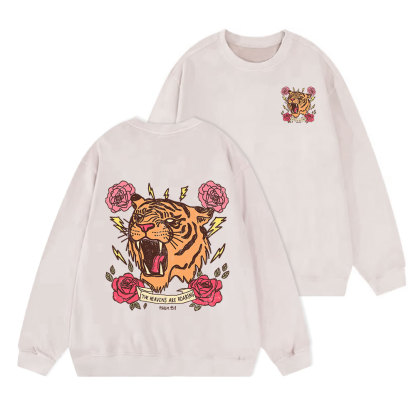 The Heavens Are Roaring Christian Washed Sweatshirt