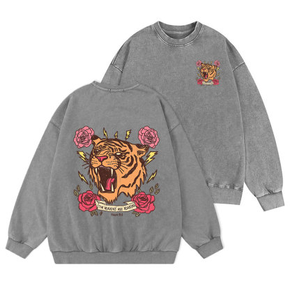 The Heavens Are Roaring Christian Washed Sweatshirt