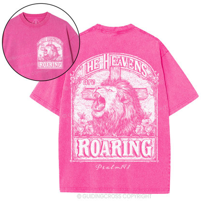 The Heavens Are Roaring Christian Washed T-Shirt