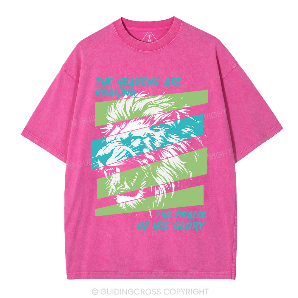The Heavens Are Roaring Christian Washed T-Shirt