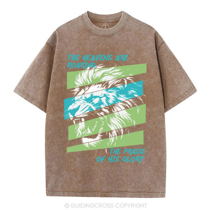 The Heavens Are Roaring Christian Washed T-Shirt