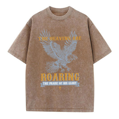 The Heavens Are Roaring  Christian Washed T-Shirt