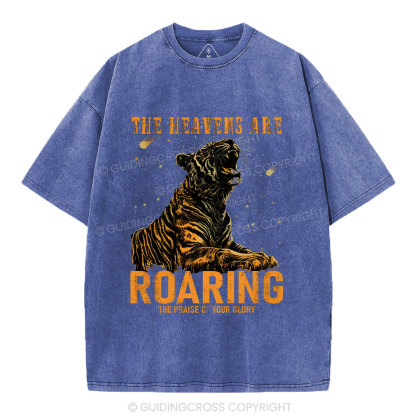 The Heavens Are Roaring Christian Washed T-Shirt