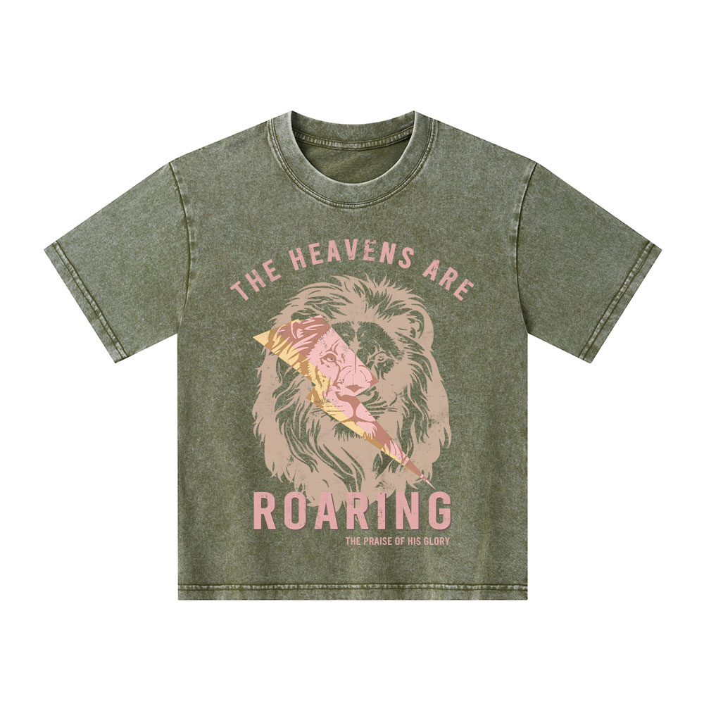The Heavens Are Roaring Kid Washed T-Shirt