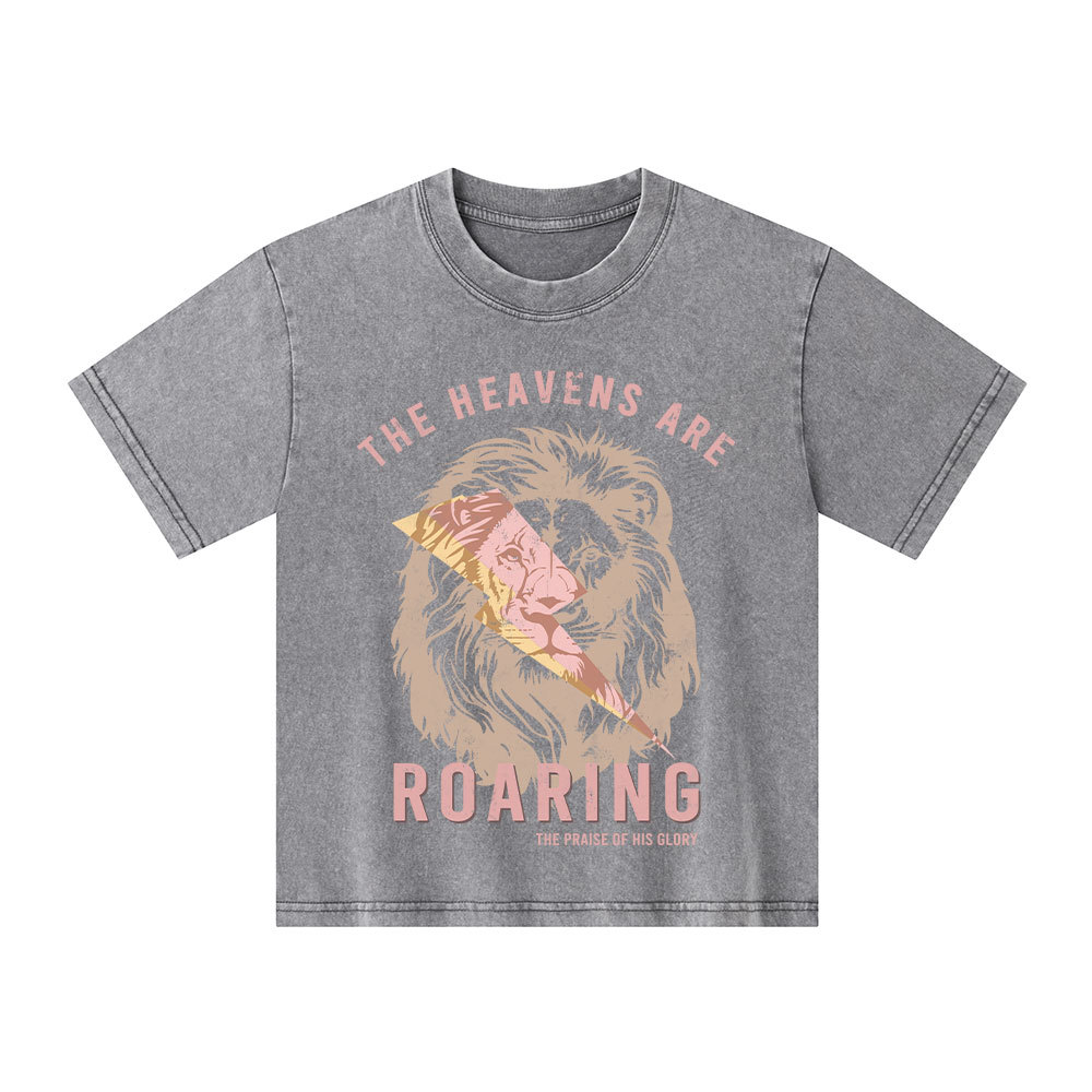 The Heavens Are Roaring Kid Washed T-Shirt