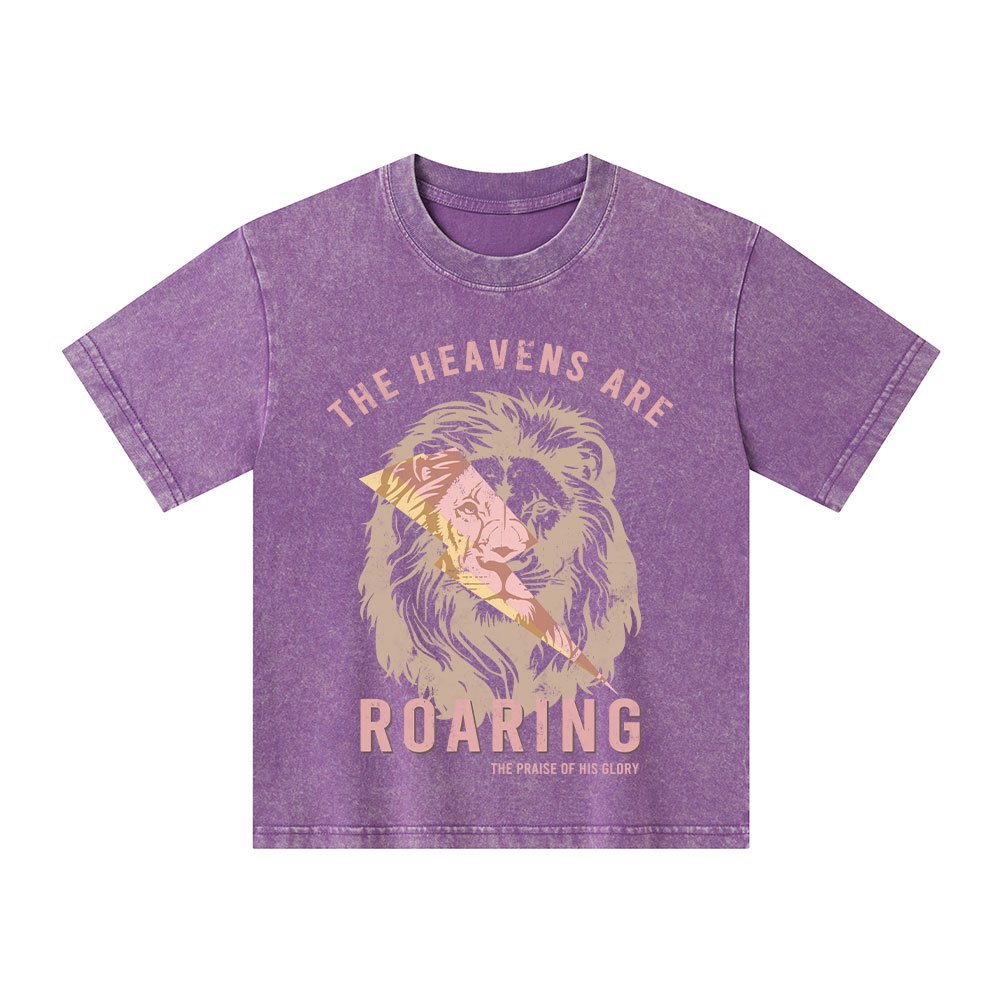 The Heavens Are Roaring Kid Washed T-Shirt