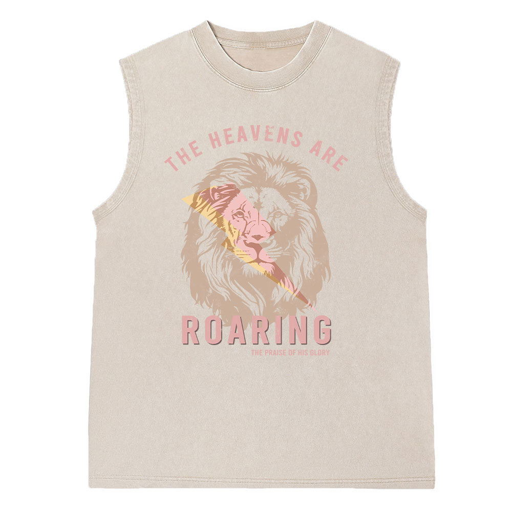 The Heavens Are Roaring Washed Sleeveless Tee