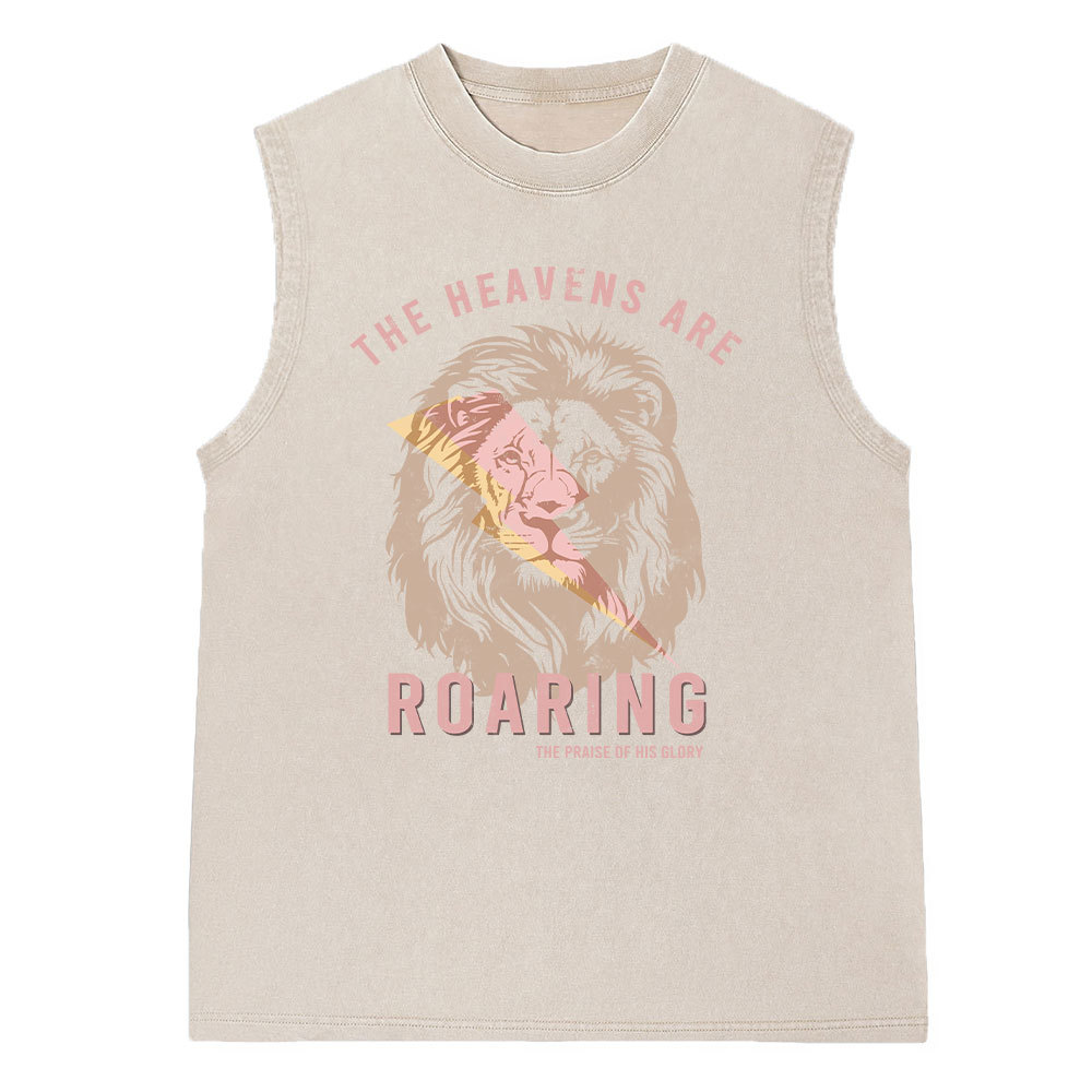The Heavens Are Roaring Washed Sleeveless Tee
