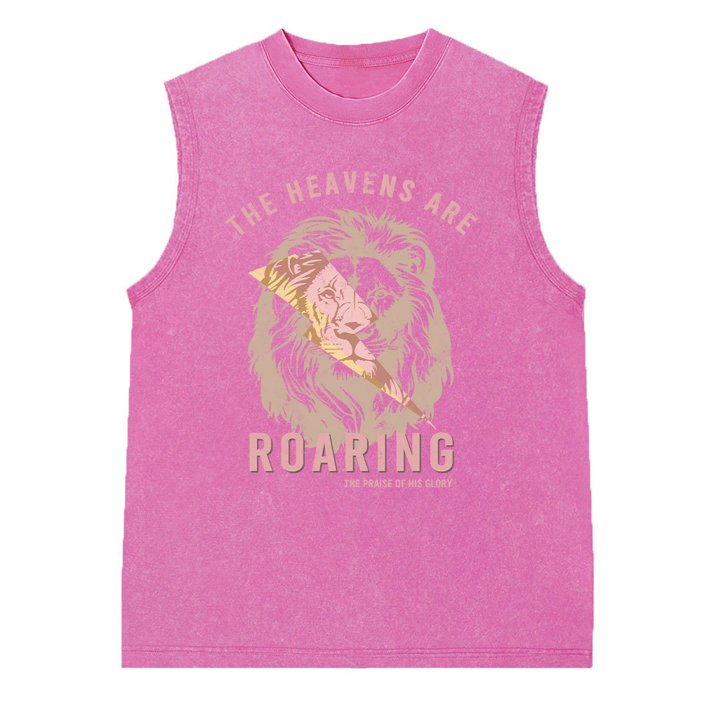 The Heavens Are Roaring Washed Sleeveless Tee