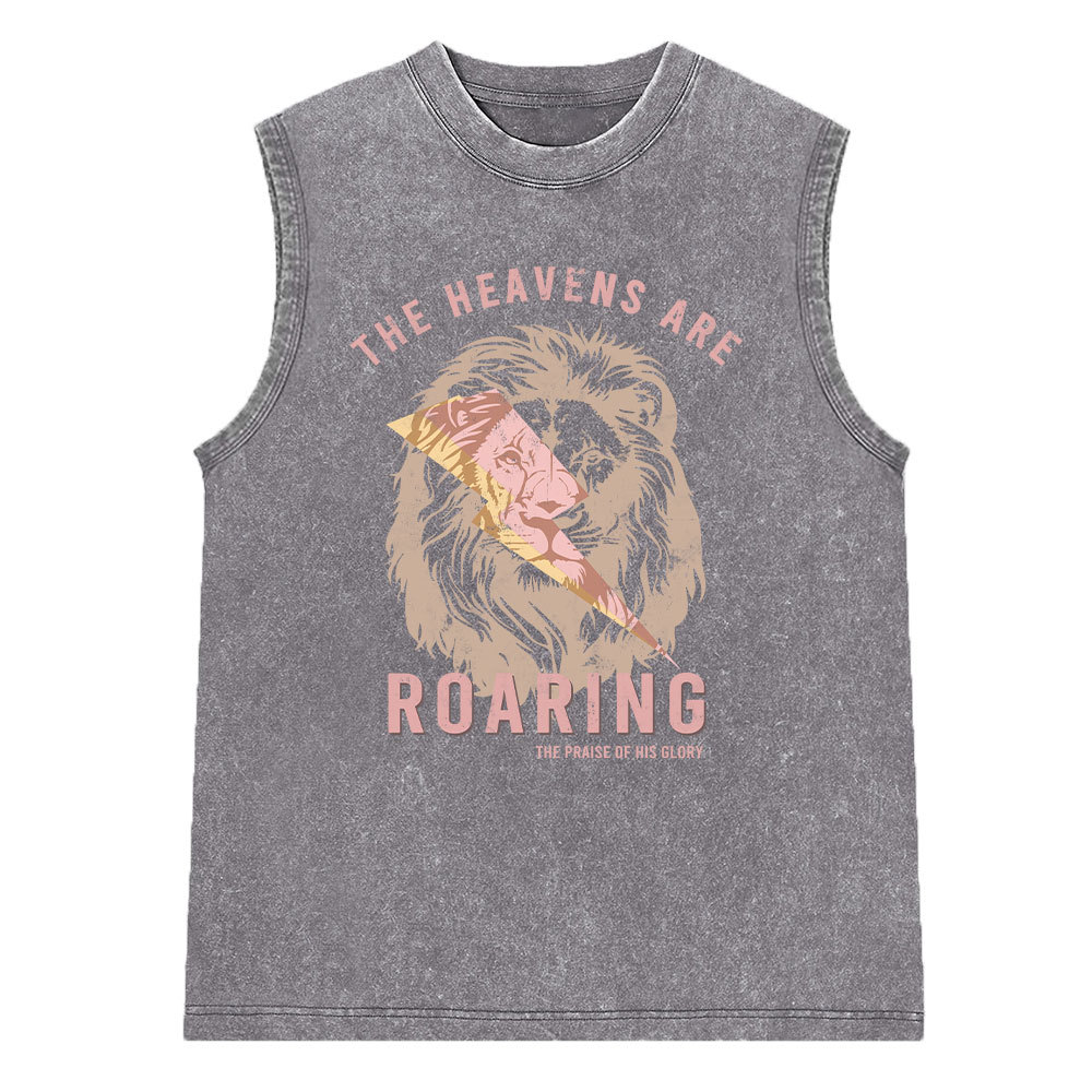 The Heavens Are Roaring Washed Sleeveless Tee
