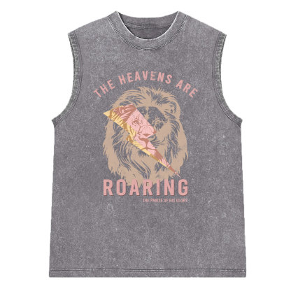 The Heavens Are Roaring Washed Sleeveless Tee
