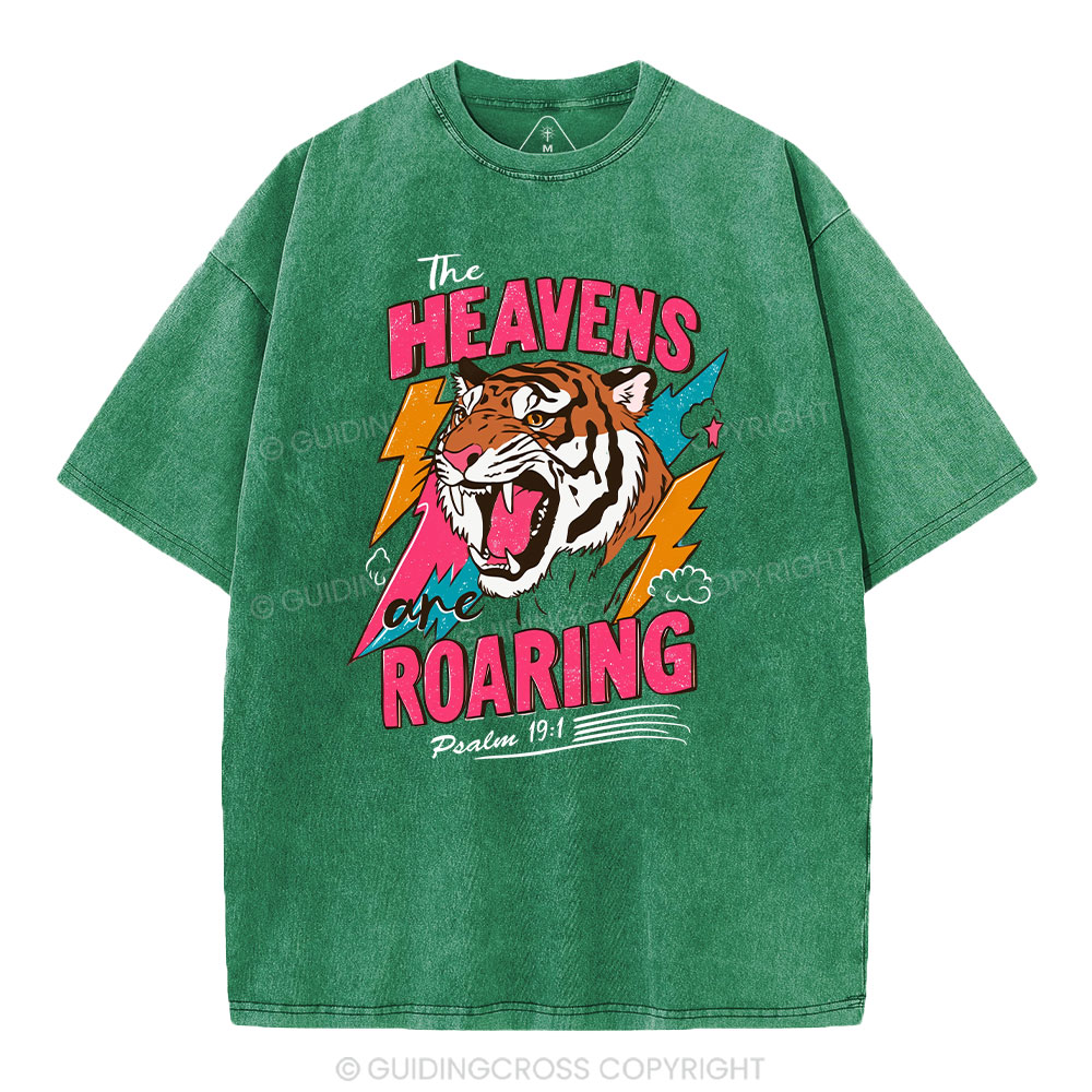The Heavens Are Roaring  Washed T-Shirt