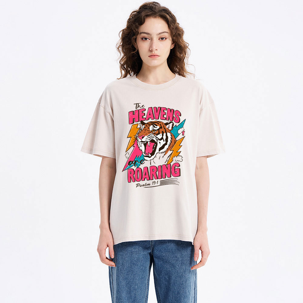 The Heavens Are Roaring  Washed T-Shirt