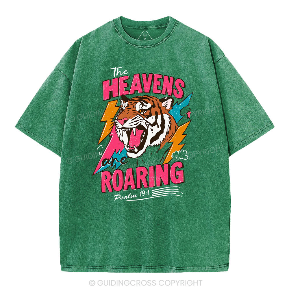 The Heavens Are Roaring  Washed T-Shirt