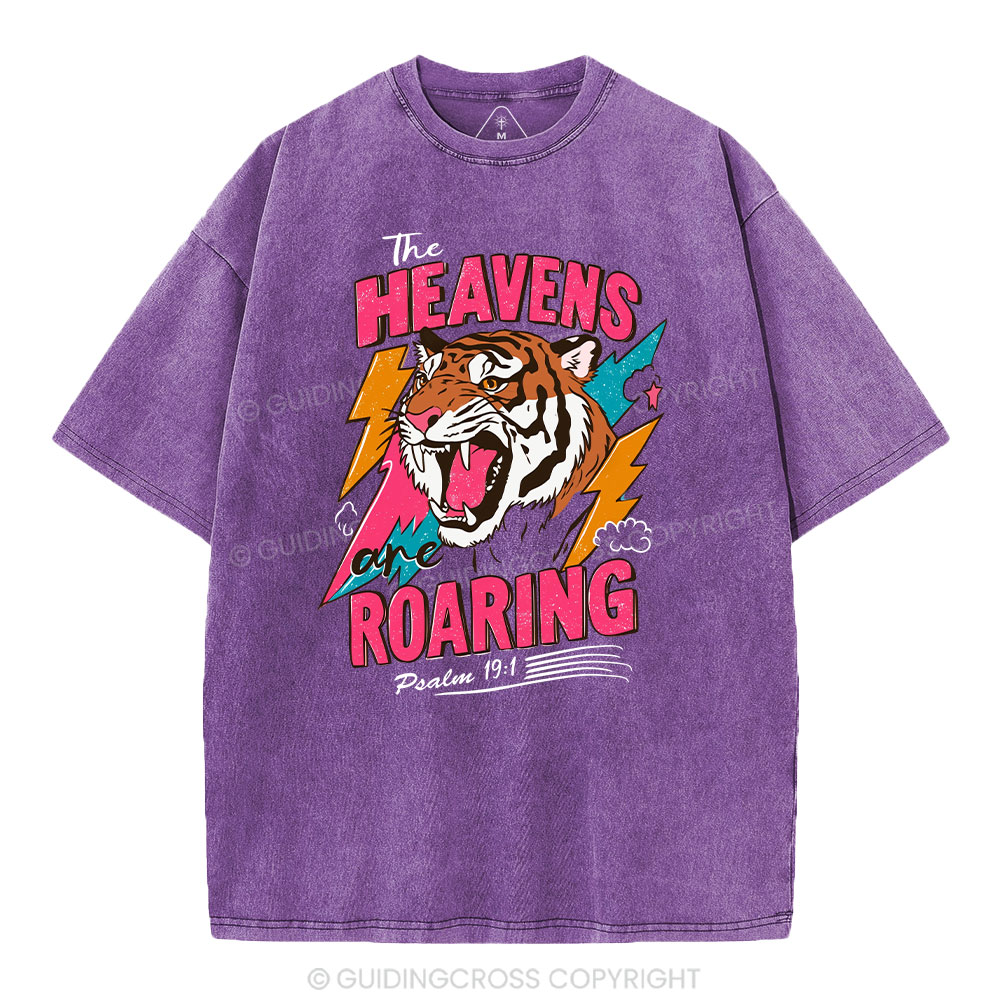 The Heavens Are Roaring  Washed T-Shirt