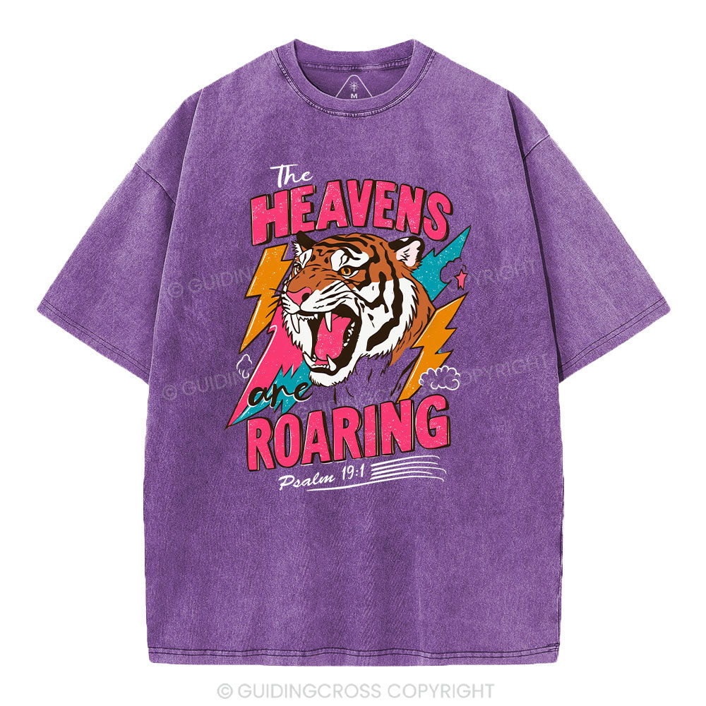 The Heavens Are Roaring  Washed T-Shirt