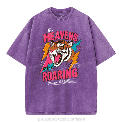 The Heavens Are Roaring  Washed T-Shirt
