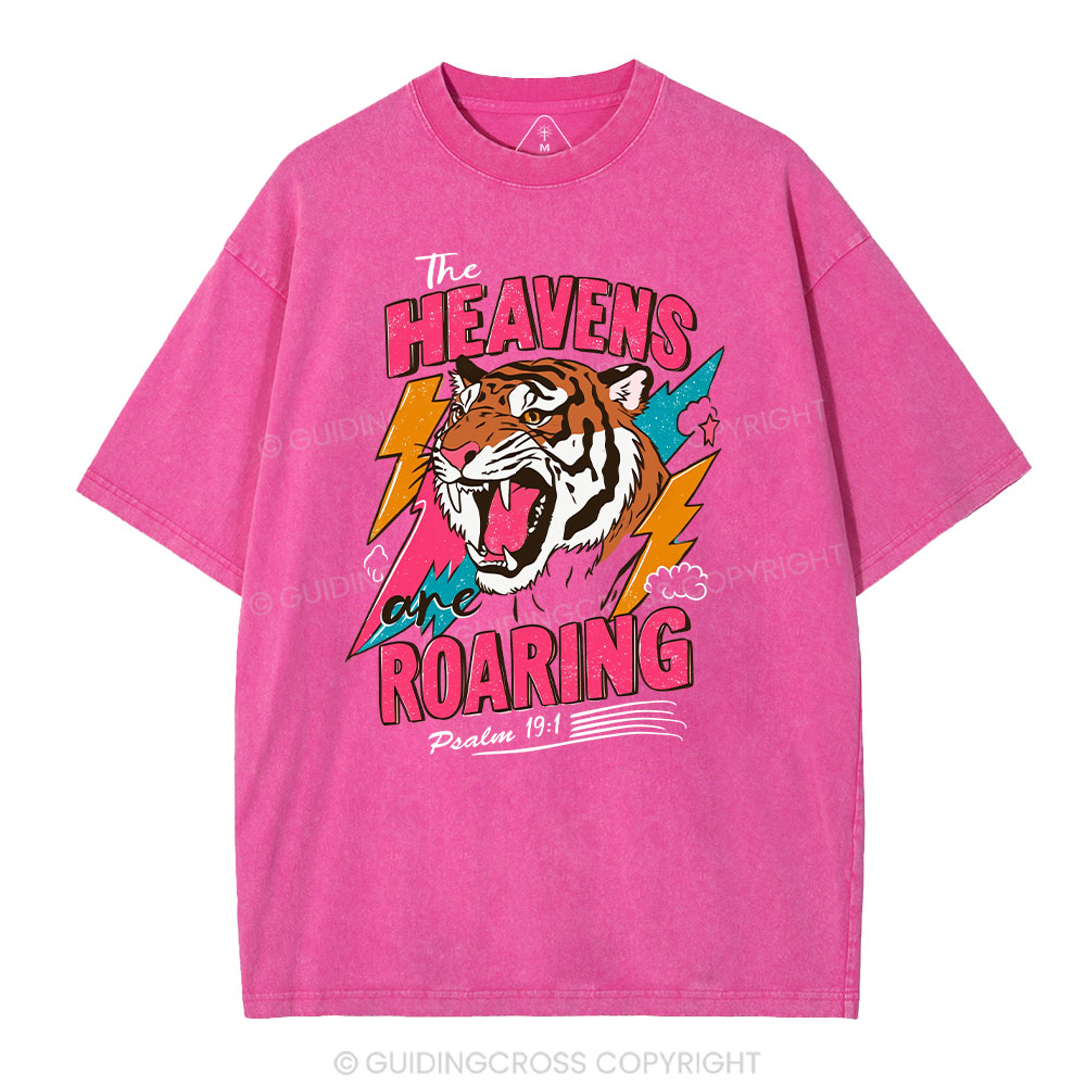 The Heavens Are Roaring  Washed T-Shirt