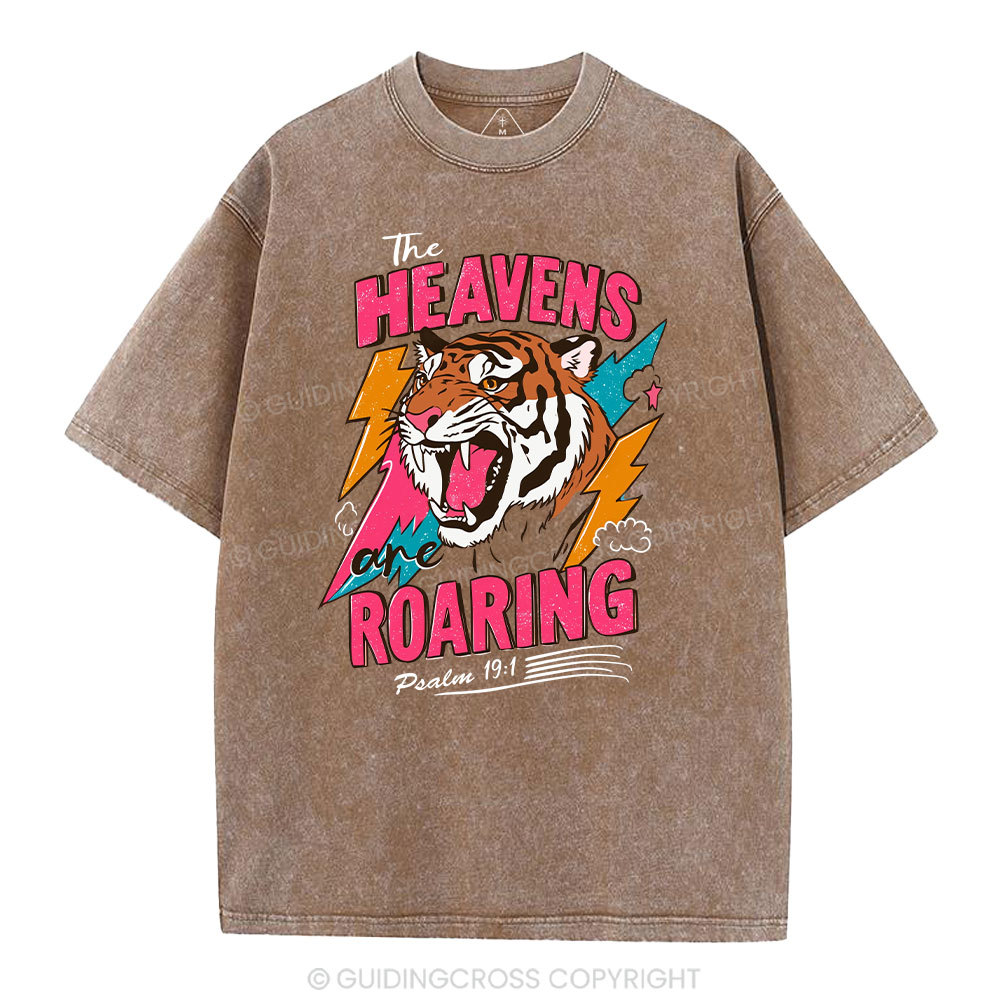 The Heavens Are Roaring  Washed T-Shirt