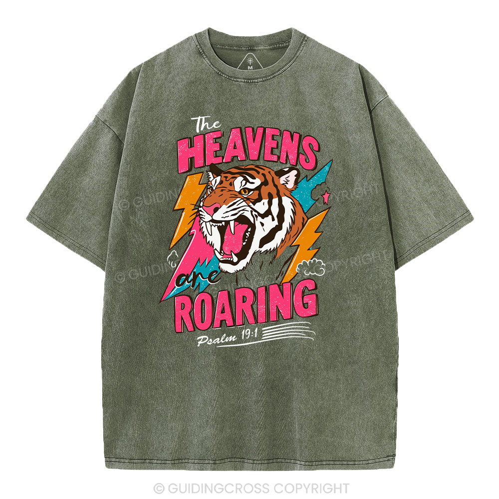 The Heavens Are Roaring  Washed T-Shirt