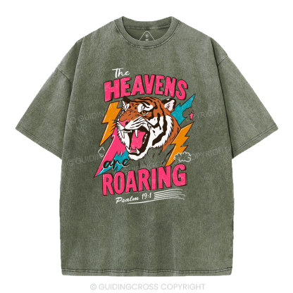 The Heavens Are Roaring  Washed T-Shirt