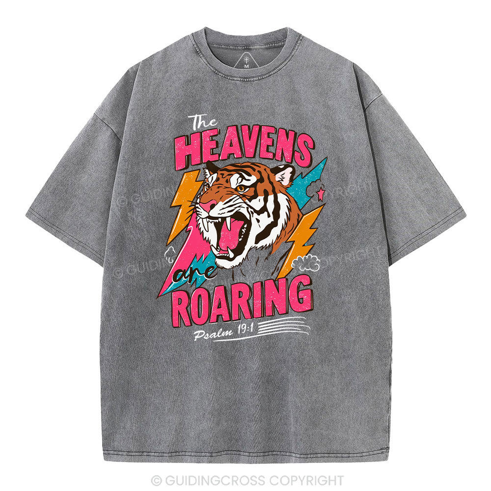 The Heavens Are Roaring  Washed T-Shirt
