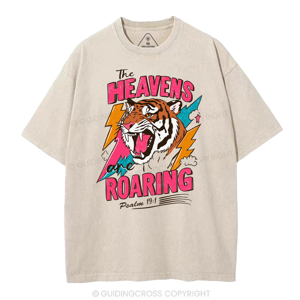 The Heavens Are Roaring  Washed T-Shirt