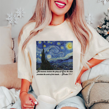 The Heavens Declare The Glory Of God Christian T-Shirt