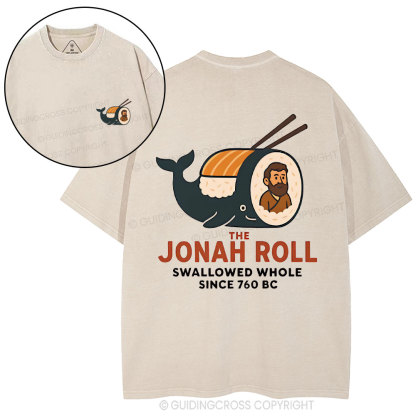 The Jonah Roll Swallowed Whole Christian Washed T-Shirt
