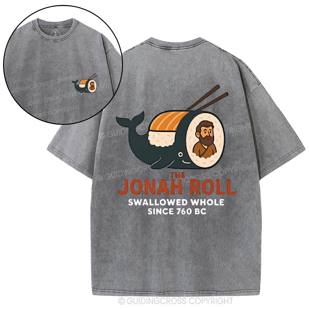 The Jonah Roll Swallowed Whole Christian Washed T-Shirt