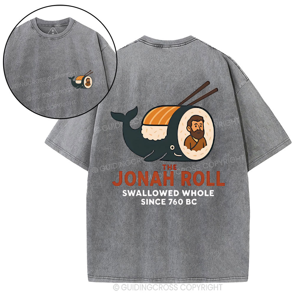 The Jonah Roll Swallowed Whole Christian Washed T-Shirt