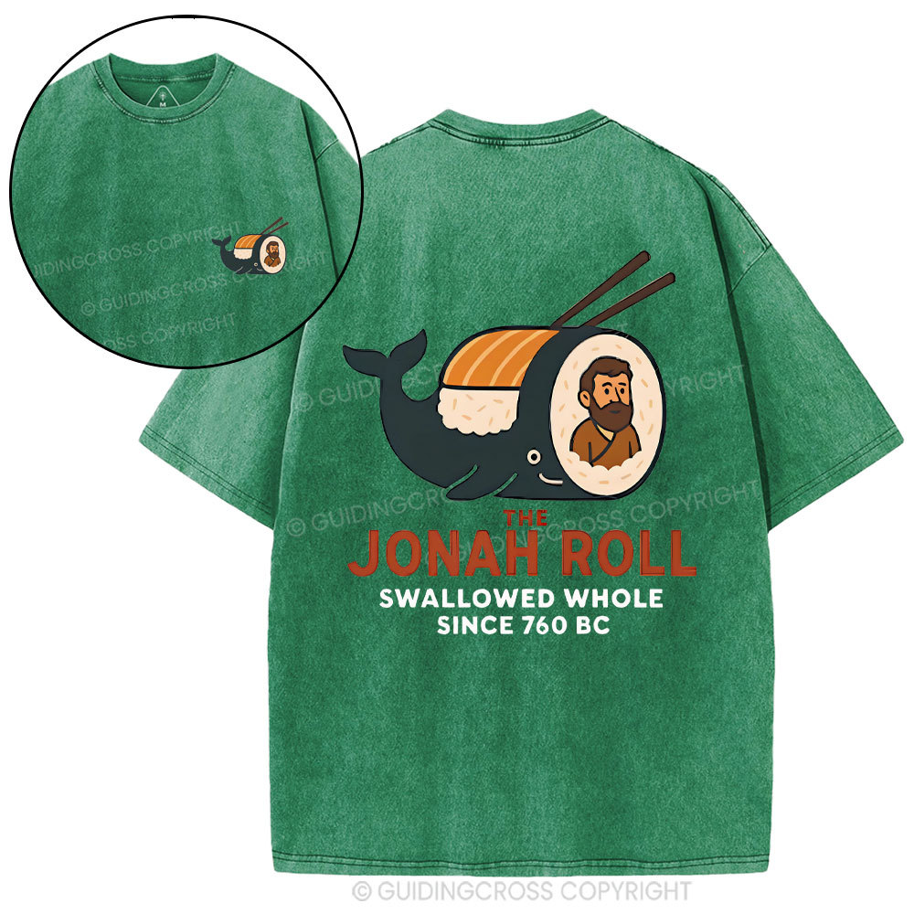 The Jonah Roll Swallowed Whole Christian Washed T-Shirt