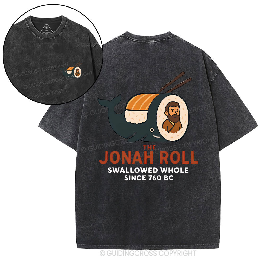 The Jonah Roll Swallowed Whole Christian Washed T-Shirt