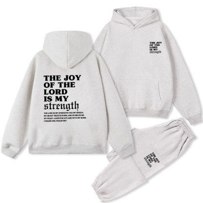 The Joy Of The Lord Is My Strength Christian Fleece Hoodie Set