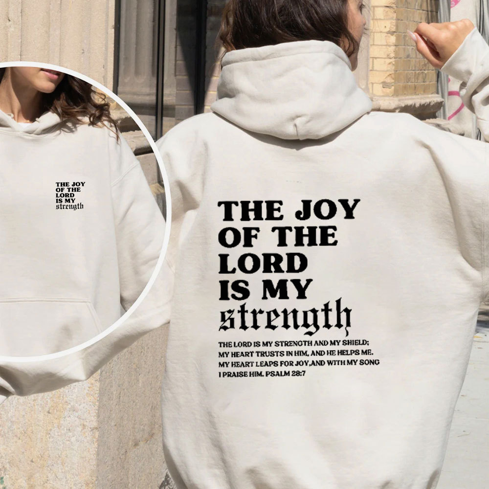 The Joy Of The Lord Is My Strength Christian Fleece Hoodie Set