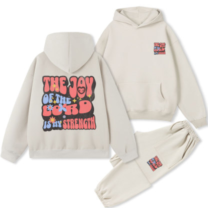 The Joy Of The Lord Is My Strength Christian Premium Fleece Hoodie Set