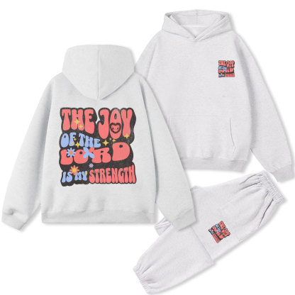 The Joy Of The Lord Is My Strength Christian Premium Fleece Hoodie Set