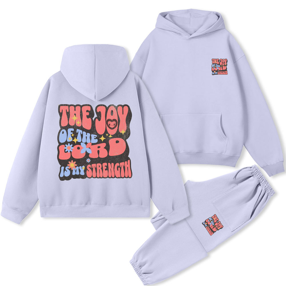The Joy Of The Lord Is My Strength Christian Premium Fleece Hoodie Set