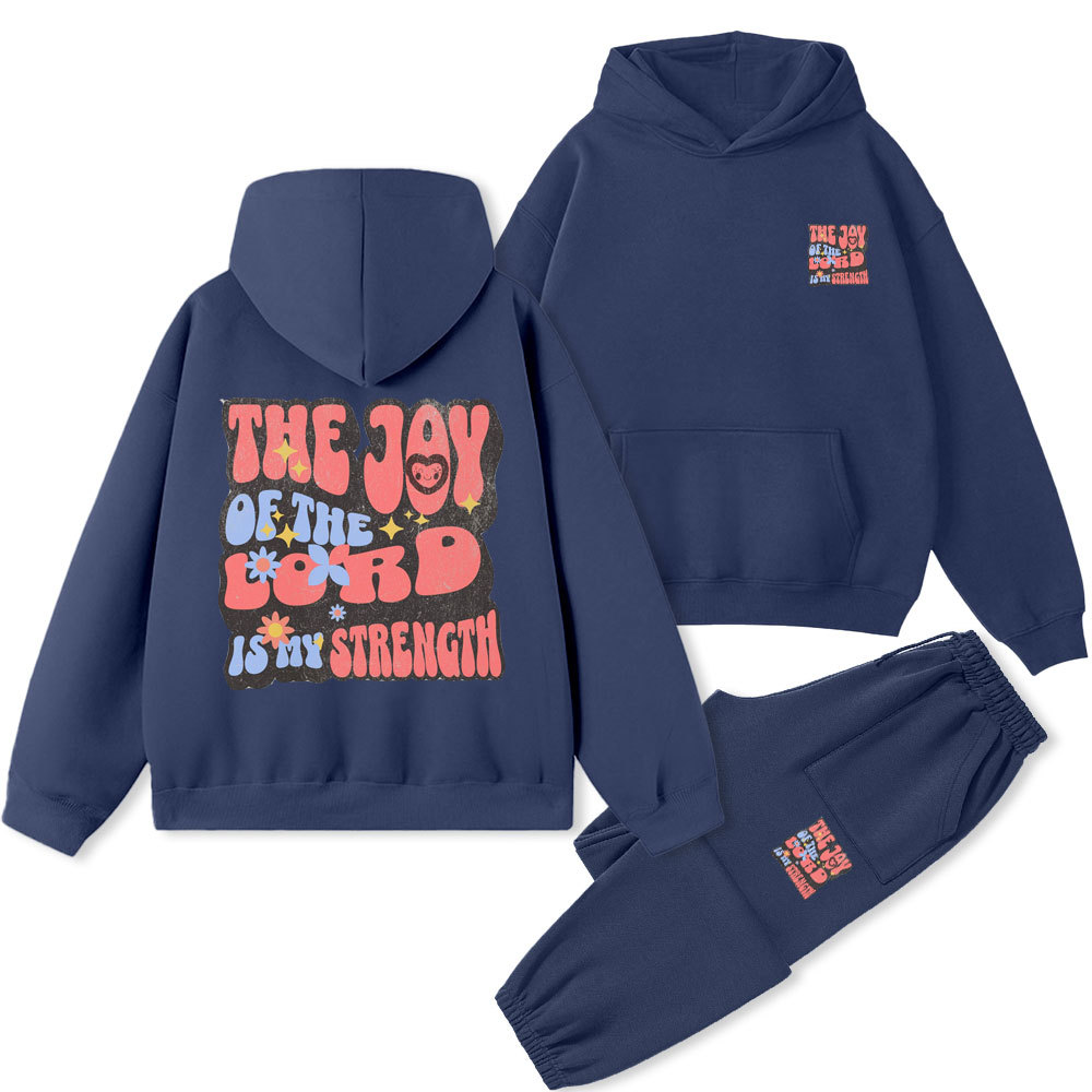 The Joy Of The Lord Is My Strength Christian Premium Fleece Hoodie Set