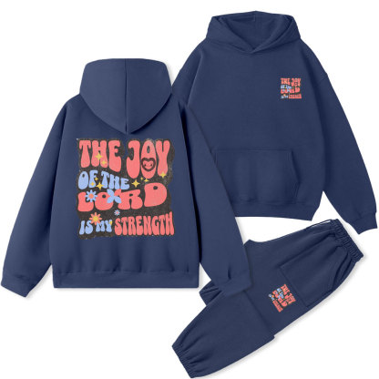 The Joy Of The Lord Is My Strength Christian Premium Fleece Hoodie Set