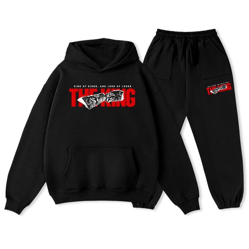 The King Christian Premium Fleece Hoodie Set