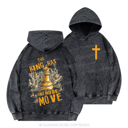 The King Has One More Move Christian Washed Hoodie