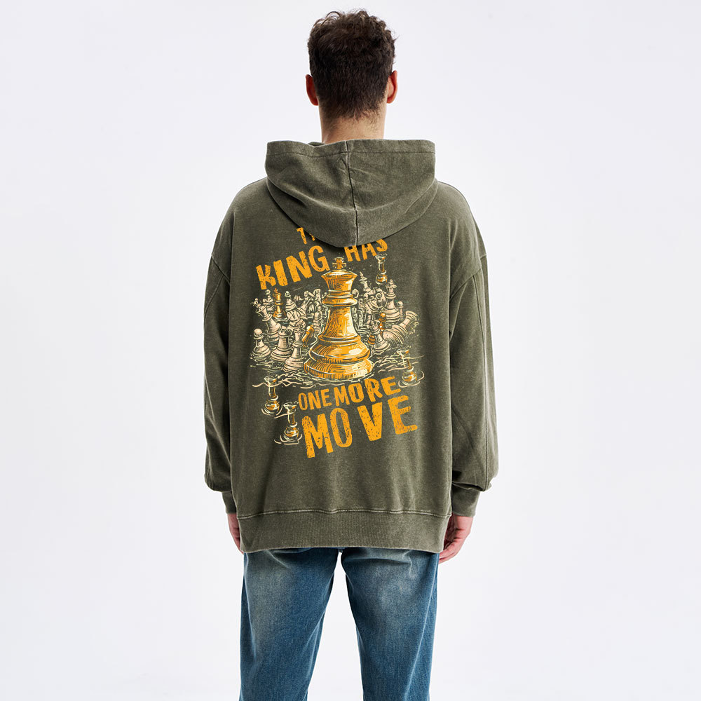 The King Has One More Move Christian Washed Hoodie