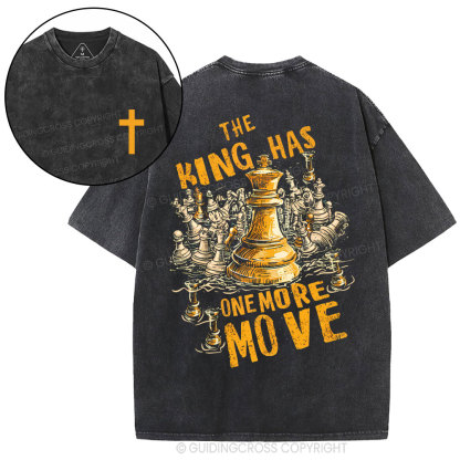 The King Has One More Move Christian Washed T-Shirt