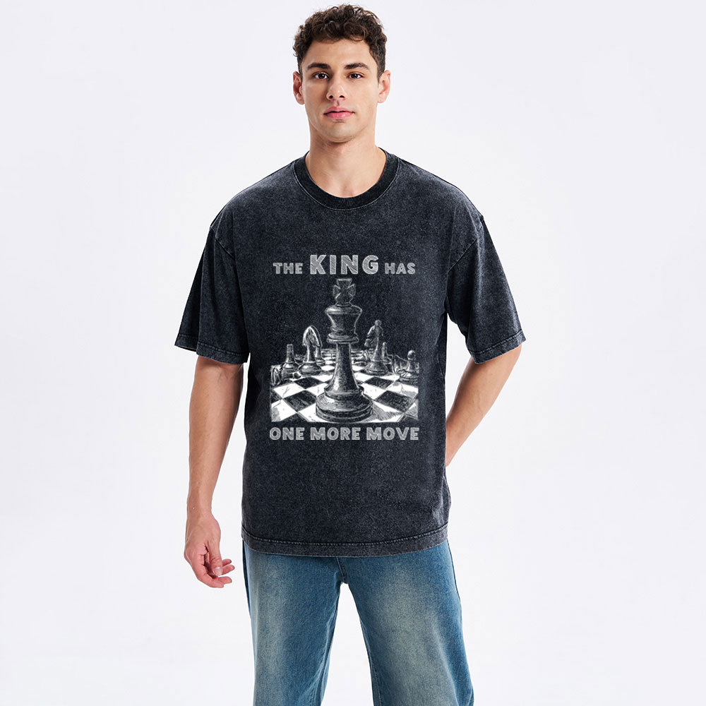 The King Has One More Move Christian Washed T-Shirt