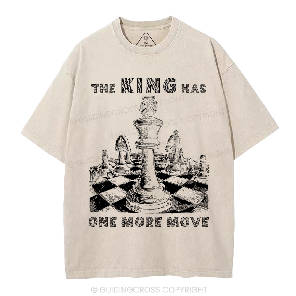 The King Has One More Move Christian Washed T-Shirt