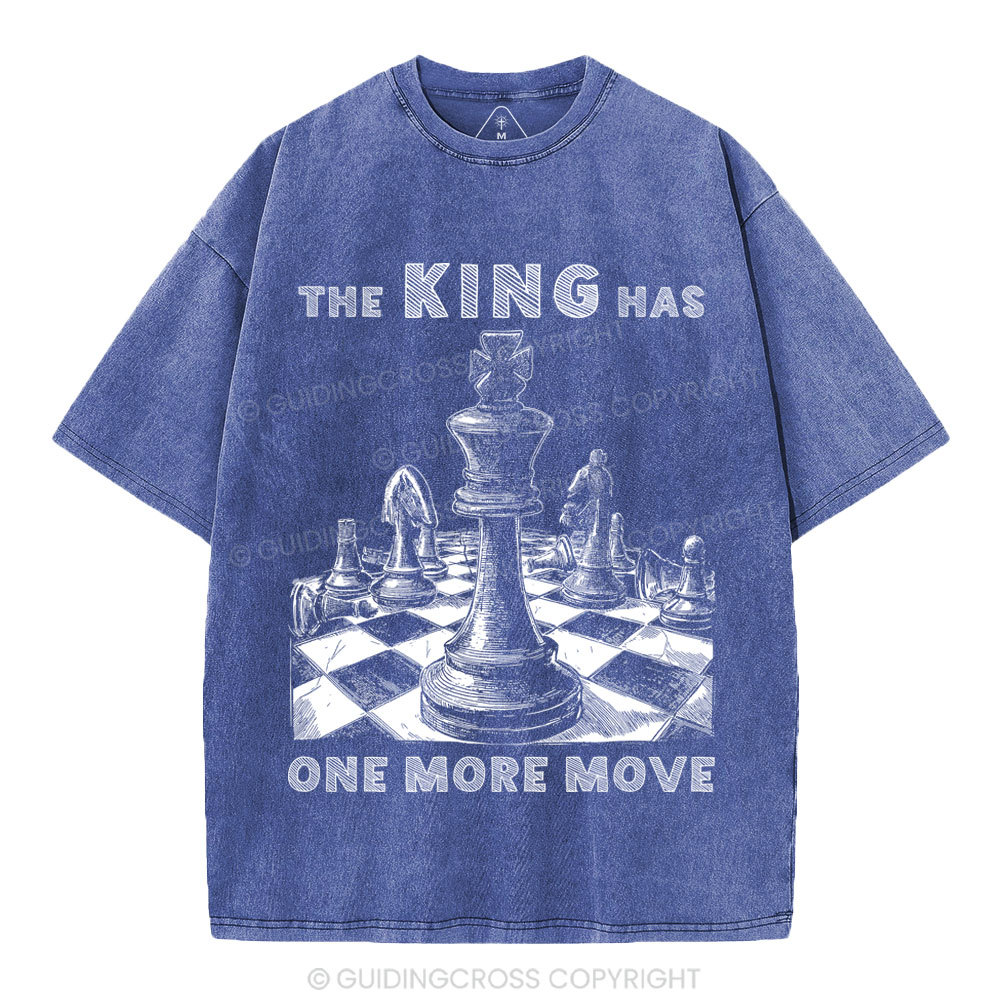 The King Has One More Move Christian Washed T-Shirt