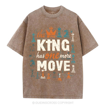 The King Has One More Move Christian Washed T-Shirt