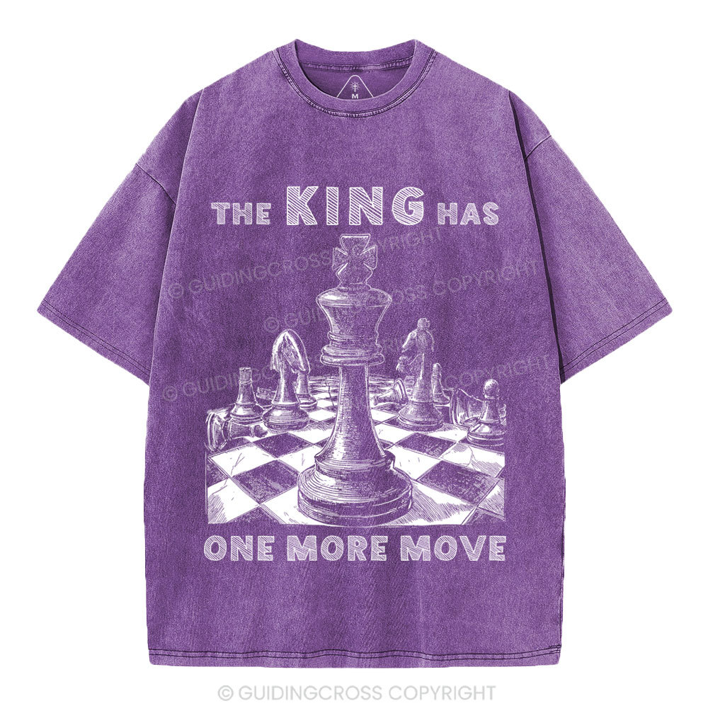 The King Has One More Move Christian Washed T-Shirt